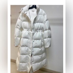 Alexander McQueen white puffy coat